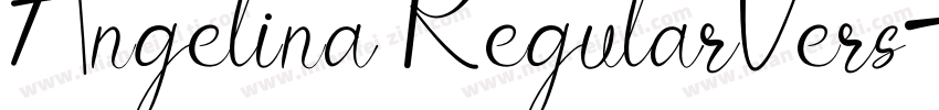 Angelina RegularVers字体转换